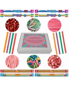 Pencils and Belts Pick and Mix Sweets Hamper Box