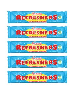A pack of 7 original lemon flavour refreshers chew bars, the classic chewy retro sweets!