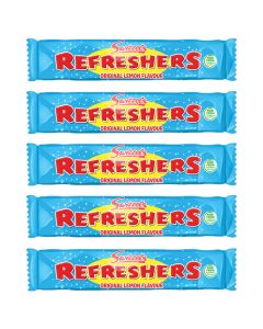 A pack of 7 original lemon flavour refreshers chew bars, the classic chewy retro sweets!