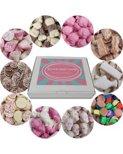 A variety of chocolate sweets in our Sweets and Candy hamper box!