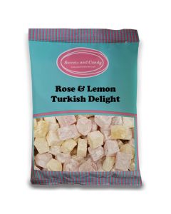 Rose and Lemon Turkish Delight - A 1kg bag of rose and lemon flavour traditional cubes of Turkish delight!