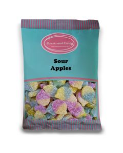 Sour Apples - 1Kg Bulk bag of vegan sour apple flavour fizzy sweets!