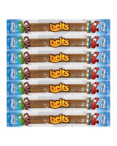 Individually wrapped sour cola belts