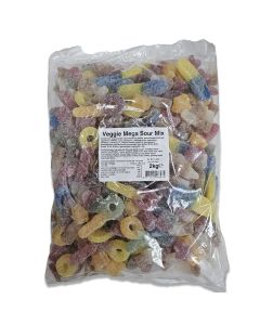 Vegan Sour Mix 2kg - A bulk bag of assorted sour vegan sweets!