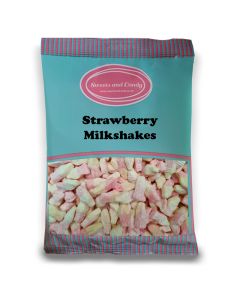 Pick and Mix Sweets - Strawberry flavour gummy sweets dusted with icing sugar in a bulk 1kg bag