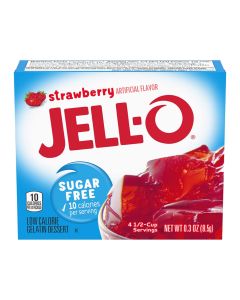 American Sweets - Sugar Free Strawberry flavour Jell-o for you to make at home!