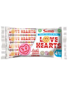 Swizzels fruit flavour hard candy sweets with a loving message on them