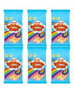 Swizzels Rainbow drops - Retro sweets made from multicoloured rice and maize, suitable for vegans!
