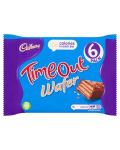 A pack of 6 Cadbury Timeout chocolate bars