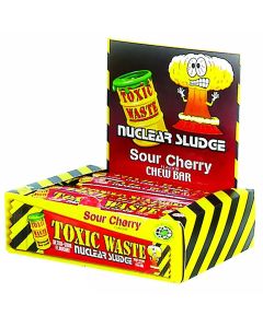 Sour Sweets - Retro chew bars made by Toxic Waste with a super sour cherry flavour!