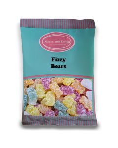 Vegan Fizzy Bears - 1Kg Bulk bag of Vegan Fruit flavour gummy sweets in the shape of bears with a fizzy coating!