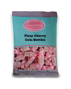 Vegan Fizzy Cherry Cola Bottles - 1Kg Bulk bag of Vegan cherry cola flavour sweets, shaped like bottles with a fizzy coating!