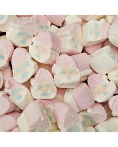 Christmas Sweets - vanilla flavour marshmallow sweets shaped like Santa Faces