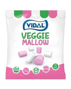 Vidal Vegan Marshmallows - pink and white fluffy vanilla marshmallows suitable for vegans!