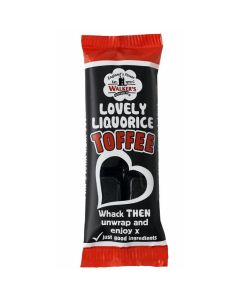 Walkers Liquorice toffee bar, traditional toffee bars with liquorice flavour
