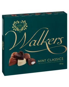 Christmas Sweets - Walkers Mint Milk, White and Dark chocolates in a gift box