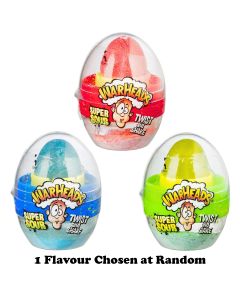 Warheads sachets of super sour gel candy that squeezes into your mouth