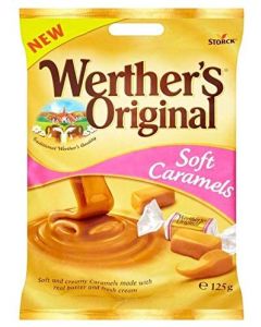Werthers soft and creamy caramel sweets made with real butter and fresh cream