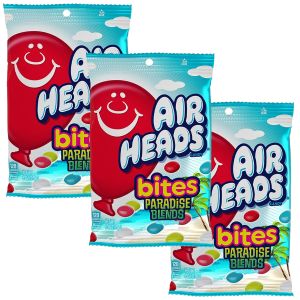American Sweets - A pack of 3 170g bag of Airheads Bites, chewy fruit flavour sweets.