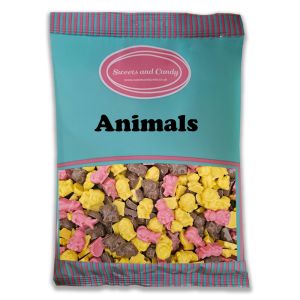 Animals 1kg bulk bag of flavoured chocolate candy sweets