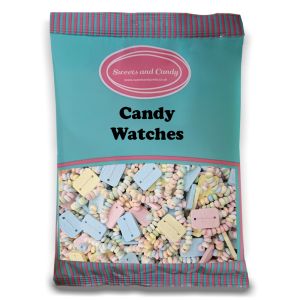 Multicoloured candy sweets on elastic with a colourful watch face too!