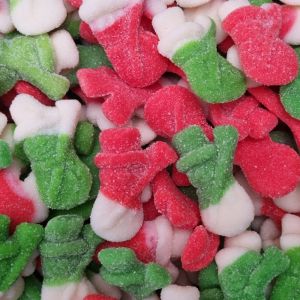 Christmas Sweets - fruit flavour fizzy sweets shaped like Snowmen