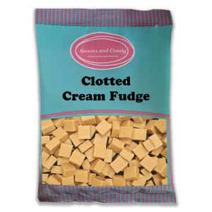 Pick and Mix Sweets - 1kg Bulk bag of Clotted Cream Fudge, traditional cubes of fudge made with clotted cream