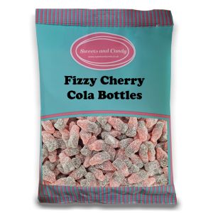 Fizzy cherry cola bottles in a bulk 1kg bag
