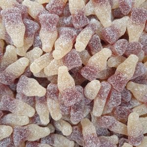 A 3 Kilogram bulk bag of Retro Fizzy Cola Bottles 