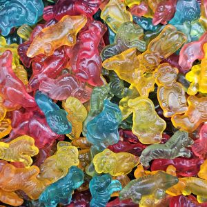 Retro Sweets - fruit flavour jelly sweets shaped like animals