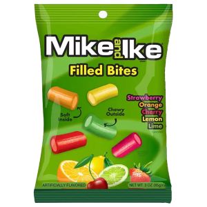 American Sweets - Fruit flavour Mike and Ike Filled Bites candy sweets