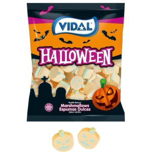 Halloween Sweets - A 1kg bag of Pumpkin shaped vanilla marshmallows