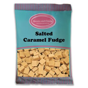 Salted Caramel Fudge 1kg bag - traditional cubes of salted caramel flavour fudge
