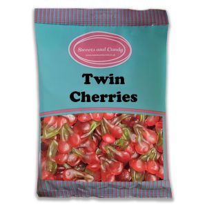Twin Cherries 1kg Bag - Retro jelly sweets shaped like cherries