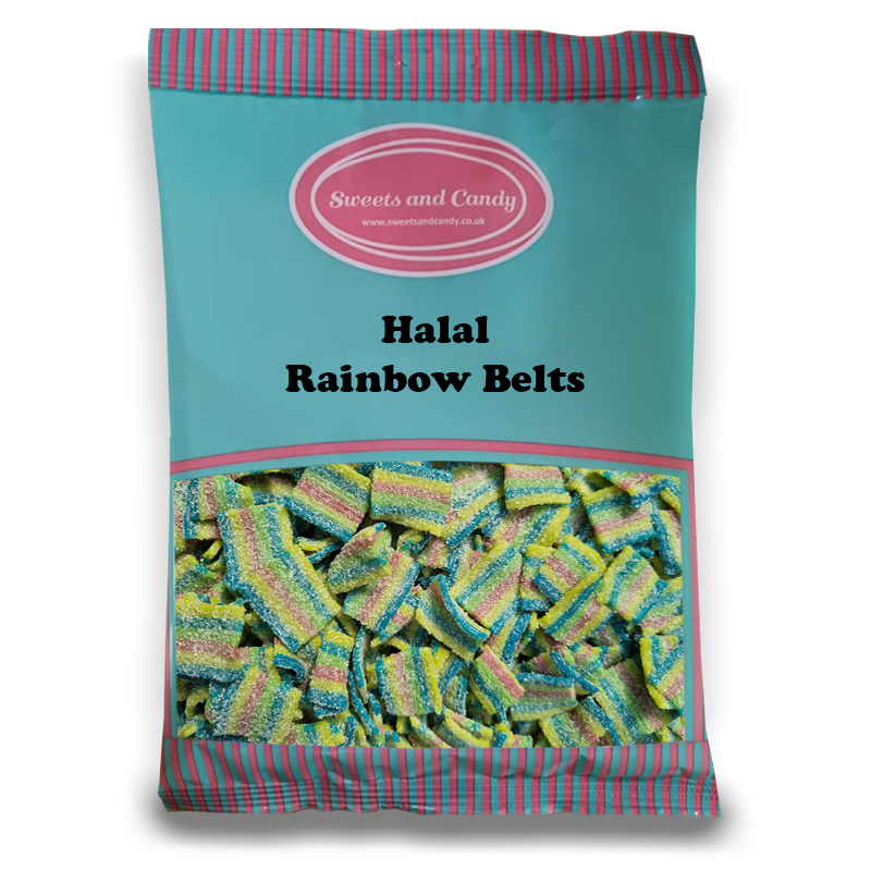 Halal Rainbow Belts 1Kg Halal Sweets Halal Pick and Mix Halal