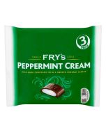 Frys Peppermint cream bars, rich dark chocolate with a smooth fondant centre