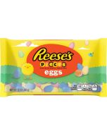 A crunchy candy shell filled with Reese's Creamy Peanut Butter, in the shape of a mini egg