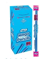 A full box of 50 mega blue raspberry tongue painter pencils