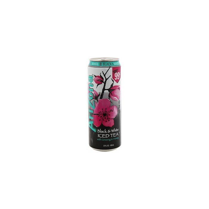 Arizona Black and White Iced Tea 680ml American Sweets American Drinks