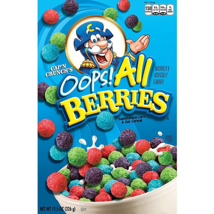 Cap N Crunch Oops All Berries 326g American Sweets American Cereal