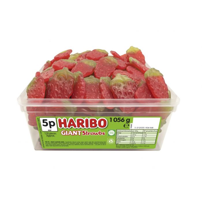 haribo giant strawberries vegetarian
