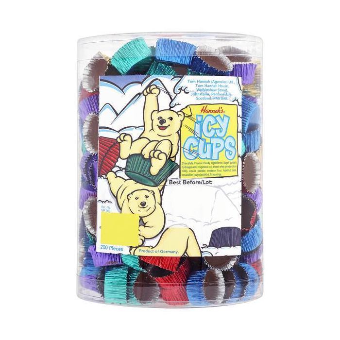 Chocolate Icy Cups Tub 200 Pieces 2 1/4 cups heavy whipping cream. chocolate icy cups tub 200 cups